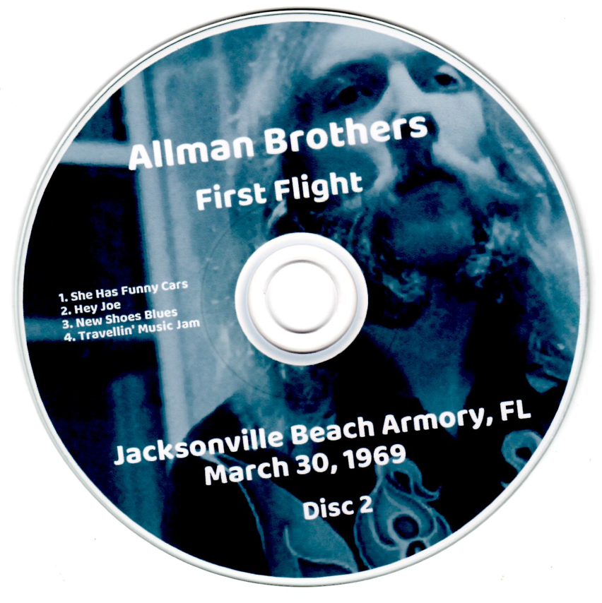 Allman Brothers: First Flight - The very first live concert recording of ABB, Jacksonville Beach Armory, FL 3-30-69 (1CD) - Image 4