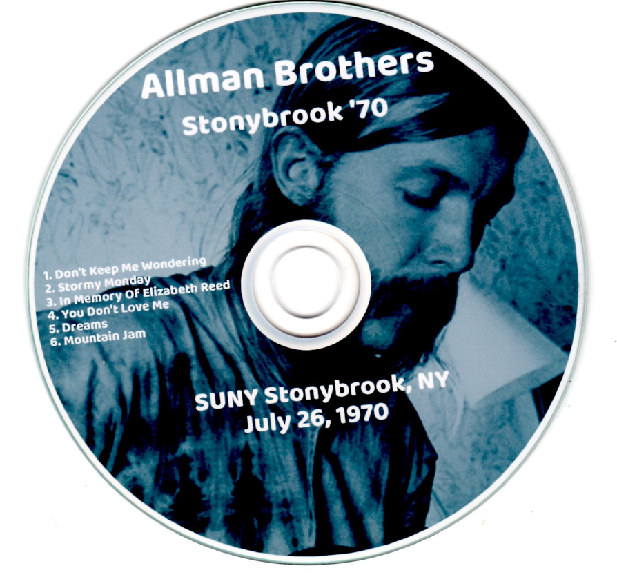 Allman Brothers: SUNY Stonybrook, NY July 26, 1970 Live Concert (1CD) - Image 3