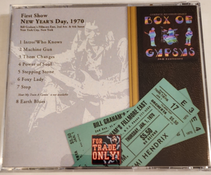 Jimi Hendrix: Box of Gypsys - Revised -
The Complete Live recordings by the Band Of Gypsys Live Concert (2 Single CDs + 2 Double CDs=6CD) - Image 9