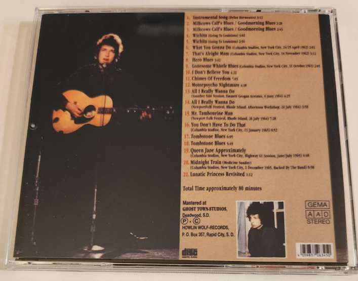 Bob Dylan: Acetates On The Tracks Vol.1-4 (1962-1994) Studio Sessions, Outtakes (4 Single CDs) - Image 2