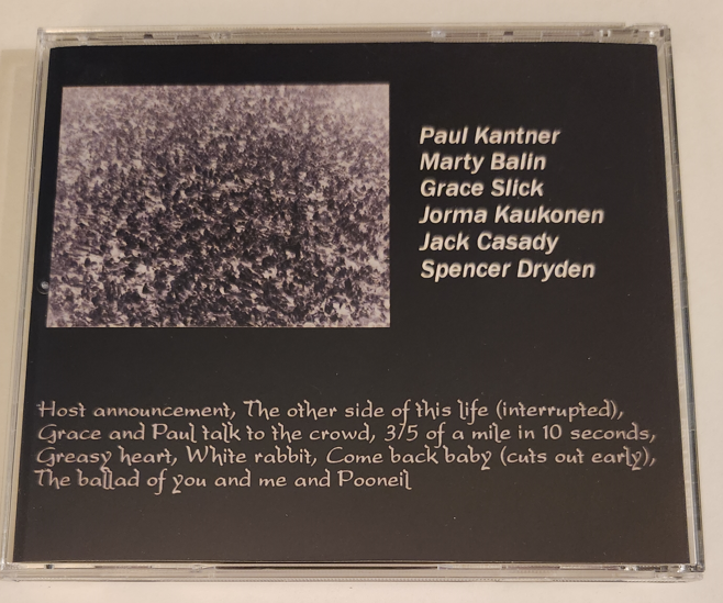 Jefferson Airplane: Speedway, Altamont, CA December 6, 1969 Live Concert (1CD) - Image 2