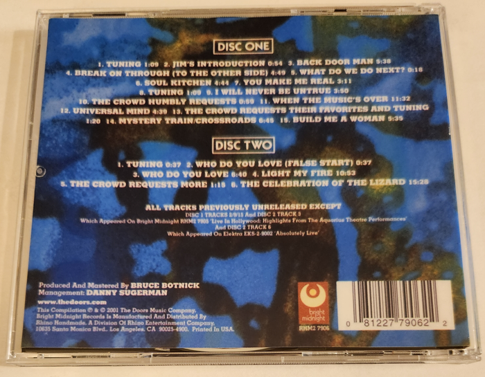 The Doors: The First Performance - Aquarius Theater July 21, 1969 Live Concert (2CD) - Image 2