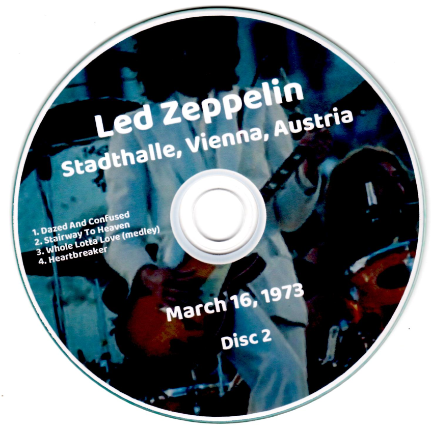 Led Zeppelin: Danke! Vienna Stadthalle, Vienna, Austria March 16, 1973 Live Concert SBD - AUD matrix (2CD) - Image 4