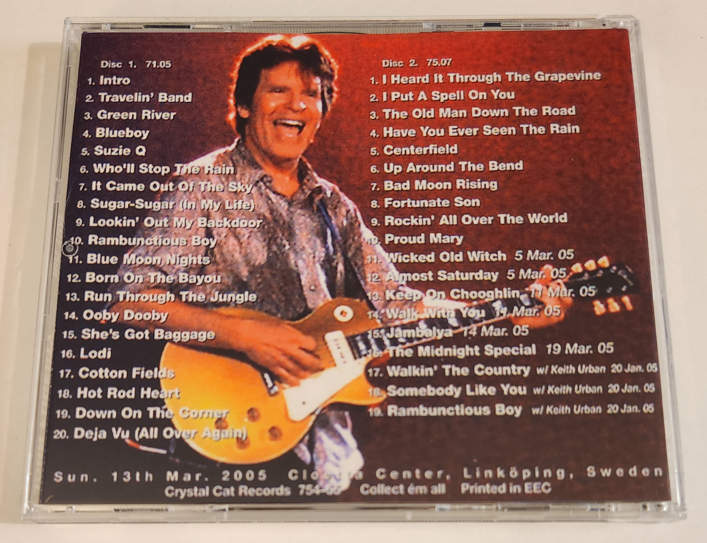 John Fogerty: Big Time Cloetta Center, Linköping, Sweden March 13, 2005 Live Concert (2CD) - Image 2