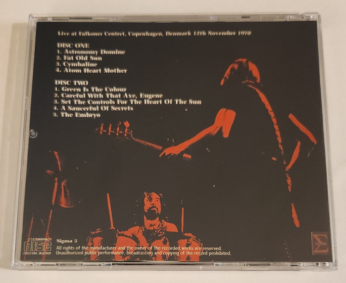 Pink Floyd: Blindness Falkoner Centret, Copenhagen, Denmark November 12, 1970 Live Concert (2CD) - Image 2