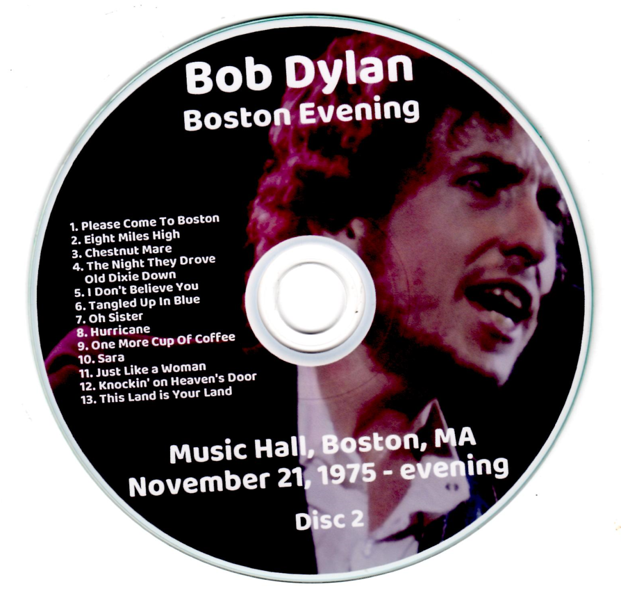 Bob Dylan: Boston Evening Music Hall, Boston, MA November 21, 1975 - evening Live Concert (2CD) - Image 4