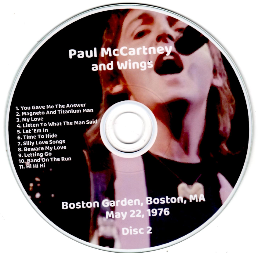 Paul McCartney & Wings: Boston Garden, Boston, MA May 22, 1976 Live Concert (2CD) - Image 4