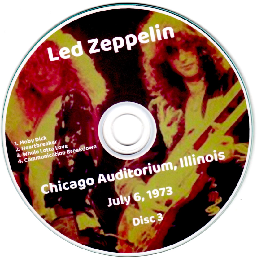 Led Zeppelin: Second City Showdown - Chicago Auditorium, Illinois, July 6, 1973 Live Concert (3CD) - Image 5