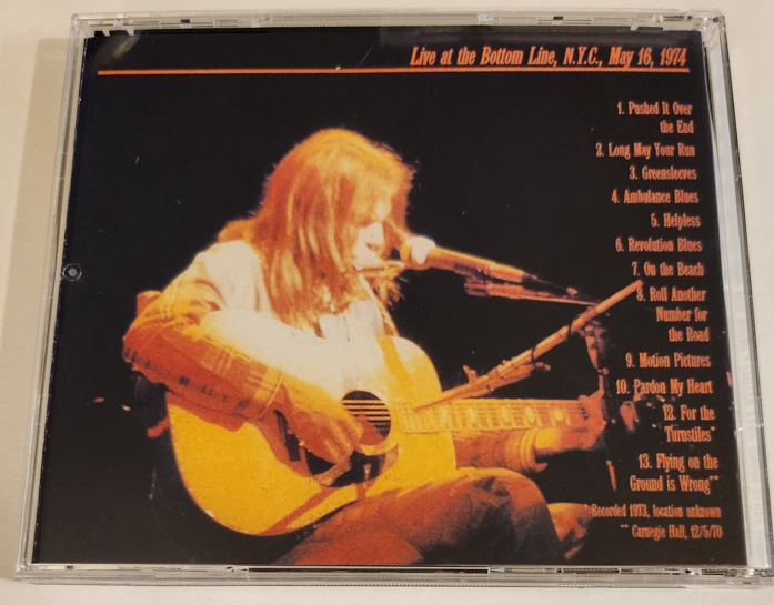 Neil Young: Citizen Kane Junior Blues Bottom Line, New York, May 16, 1974 Live Concert (1CD) - Image 2