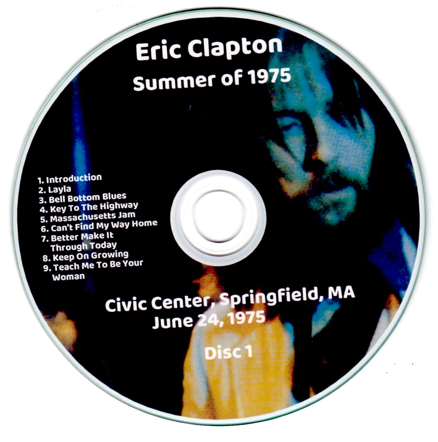 Eric Clapton: Summer Of 1975 Civic Center, Springfield, MA June 24, 1975 Live Concert (2CD) - Image 3