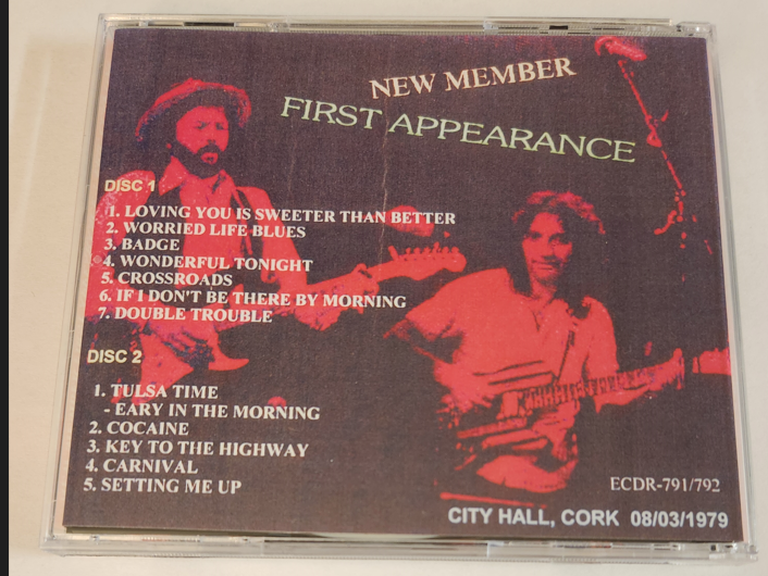 Eric Clapton: New Member First Appearance City Hall, Cork, Ireland March 8, 1979 Live Concert (2CD) - Image 2