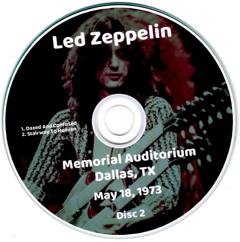 Led Zeppelin: Dallas 1973 - Memorial Auditorium, Dallas, TX May 18, 1973 Live Concert (2CD) - Image 4