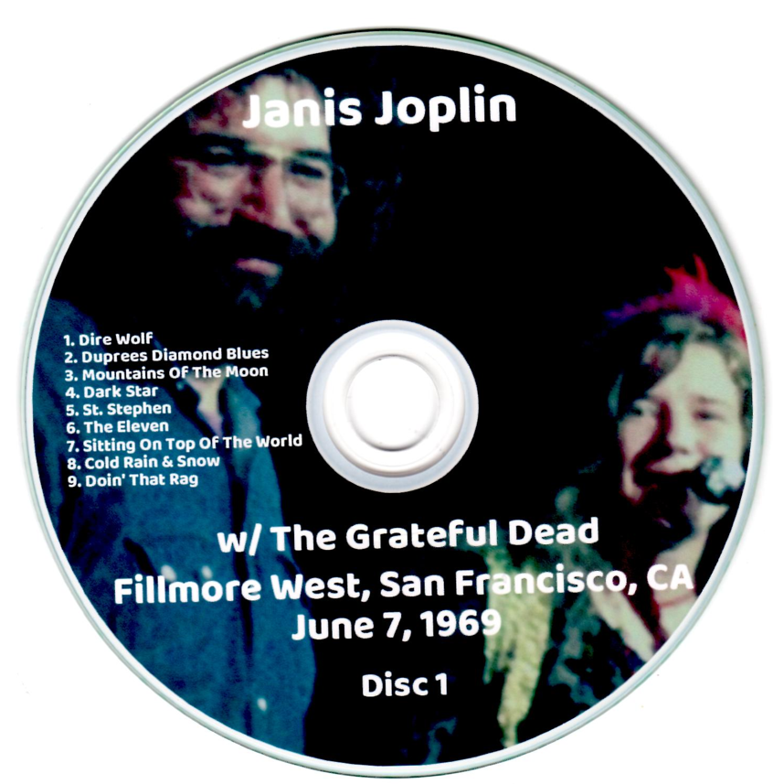 Janis Joplin w/ Grateful Dead: Fillmore West, San Francisco, CA June 7, 1969 Live Concert (2CD) - Image 3
