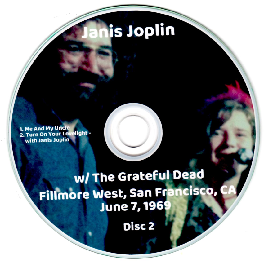 Janis Joplin w/ Grateful Dead: Fillmore West, San Francisco, CA June 7, 1969 Live Concert (2CD) - Image 4