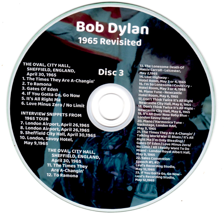Bob Dylan: 1965 Revisited - Original 10CD version of Great Dane bootleg set - Studio Sessions, Demos Outtakes (4 Single CDs + 5 Double CDs=14 CDs) - Image 9