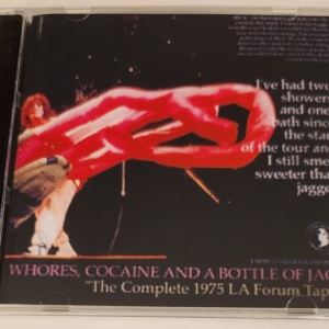 Rolling Stones: Whores, Cocaine, & a Bottle Of Jack, Vol. 1-4 - Los Angeles Forum, July 9, 10, 12, 13, 1975 Live Concert (2 Double CDs + 1 Single CD + 3CD Box =8CDs )