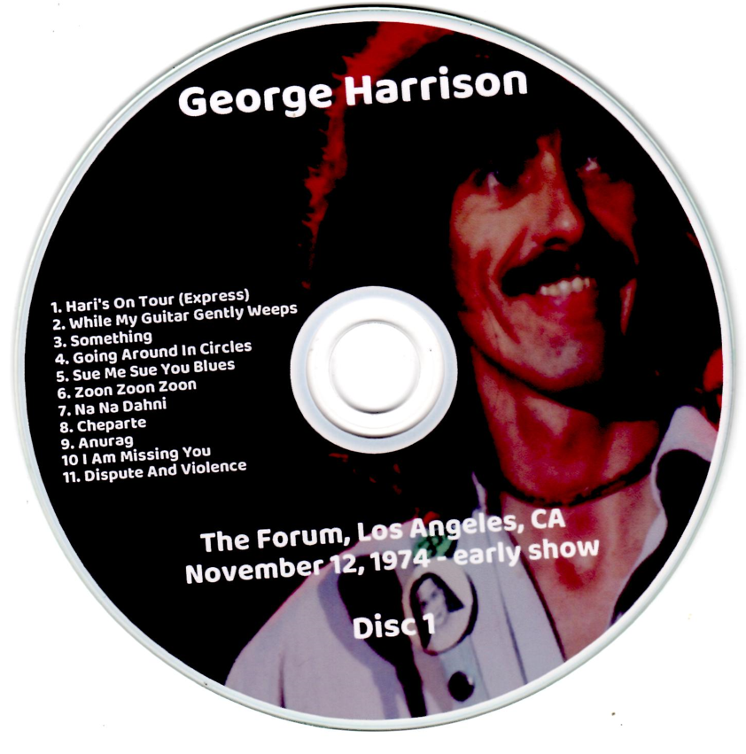 George Harrison: The Forum, Los Angeles, CA November 12, 1974 - early show Live Concert (2CD) - Image 3