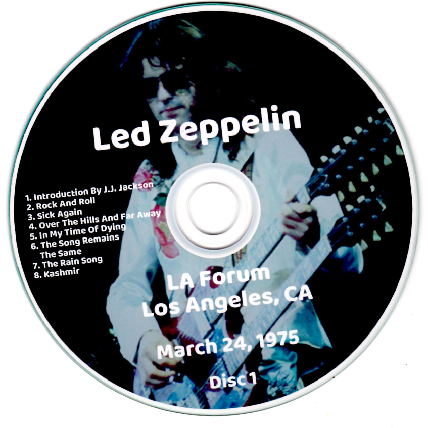 Led Zeppelin: Deep Throat I - The Forum, Inglewood, CA March 24, 1975 Live Concert (3CD) - Image 3