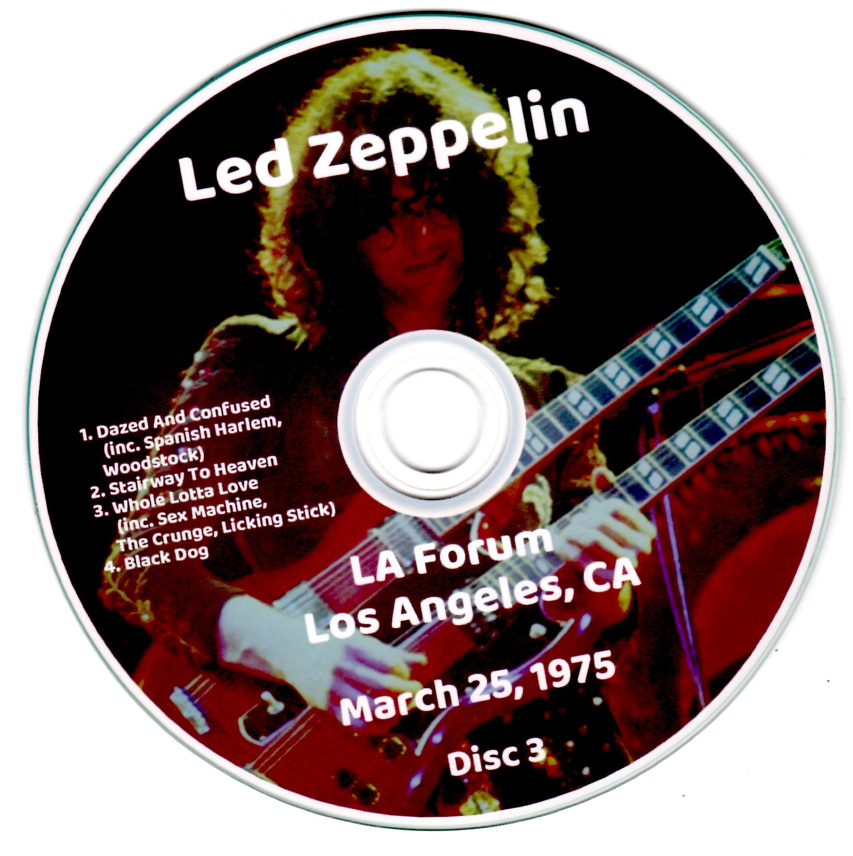 Led Zeppelin: Deep Throat II - The Forum, Inglewood, CA March 25, 1975 Live Concert (3CD) - Image 5