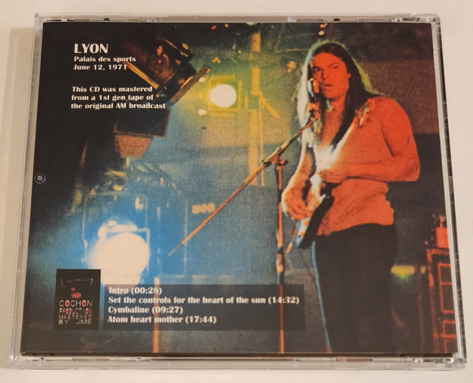 Pink Floyd: Palais des Sports, Lyon, France June 12, 1971 Live Concert (1CD) - Image 2