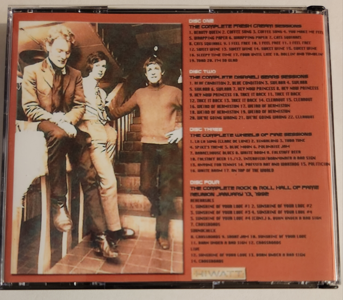 Cream: Fruit of The Poisoned Tree - The complete studio sessions (4CD) - Image 2