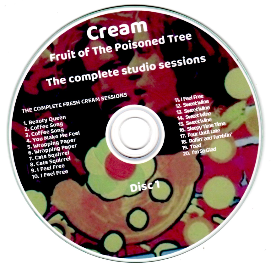 Cream: Fruit of The Poisoned Tree - The complete studio sessions (4CD) - Image 3