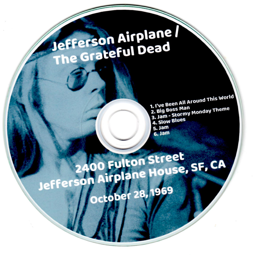 Jefferson Airplane: Jefferson Airplane House w/ Grateful Dead San Francisco, October 28, 1969 Live Concert (1CD) - Image 3