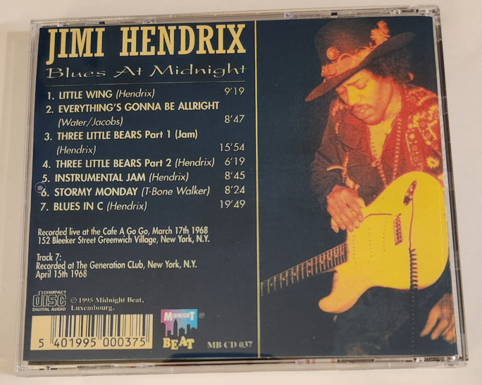 Jimi Hendrix: Care Au Go-Go, Greenwich Village, NY, March 17, 1968 (1CD) - Image 2