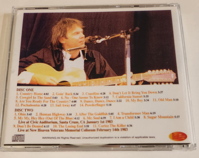 Neil Young & the Trans Band: Going Back To Santa Cruz Civic Auditorium, Santa Cruz, CA January 5, 1983 Live Concert (2CD) - Image 2