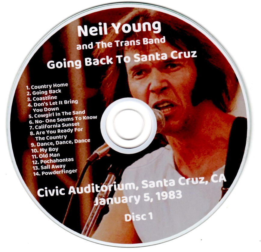 Neil Young & the Trans Band: Going Back To Santa Cruz Civic Auditorium, Santa Cruz, CA January 5, 1983 Live Concert (2CD) - Image 3