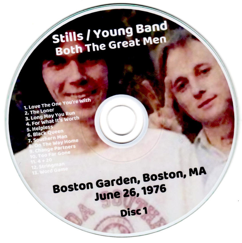Neil Young w/ Stephen Stills - Both The Great Men - Boston Garden, Boston, MA June 26, 1976 Live Concert (2CD) - Image 3