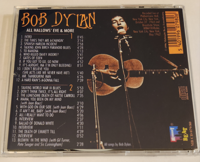 Bob Dylan w/ Joan Baez: All Hallow's Eve And More - Philharmonic Hall, NY October 31, 1964 (2CD) - Image 2