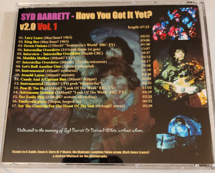 Pink Floyd w/ Syd Barret: Have You Got it Yet . V. 2 - Studio Outtakes Sessions Demos Live Concerts (2 Single CDs) - Image 2