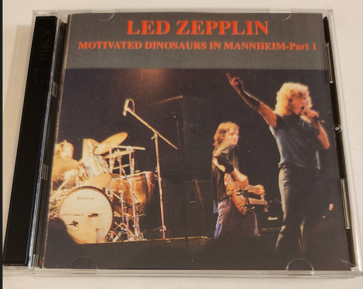 Led Zeppelin: Motivated Dinosaurs In Mannheim pt. 1 and 2 Mannheim, Germany, July 3rd 1980 Live Concert (2 Separate CDs)