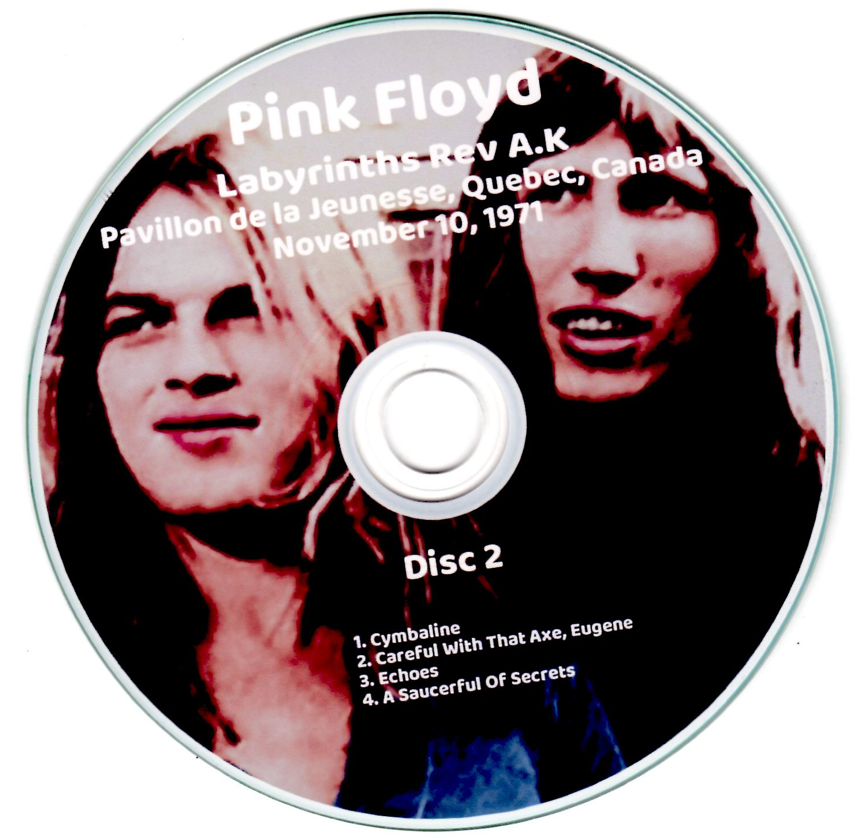 Pink Floyd: Labyrinths Rev A.K Pavillon de la Jeunesse, Quebec, Canada November 10, 1971 Live Concert (2CD) - Image 4