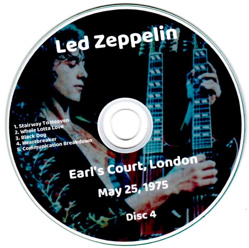 Led Zeppelin: King Jimmy & The West Bromwich Blues Band- Live At Earl's Court Earl's Court, London, May 25, 1975 Live Concert (4CD) - Image 6