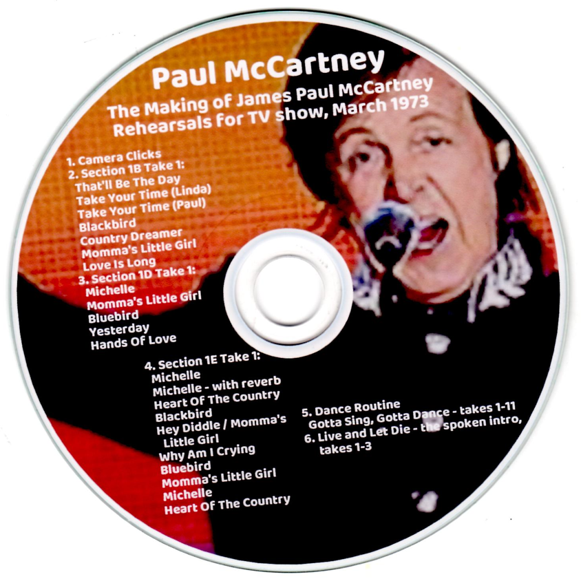 Paul McCartney: The Making of James Paul McCartney - Rehearsals for TV show, March 1973 Studio Outtakes, Sessions Demos (1CD) - Image 3