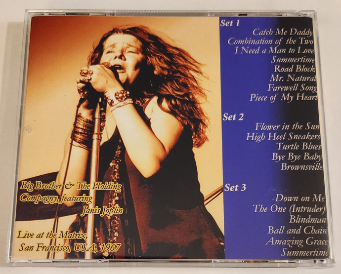 Janis Joplin w/ Big Brother - The Matrix Tapes - Matrix, San Francisco, 1967 (2CD) - Image 2