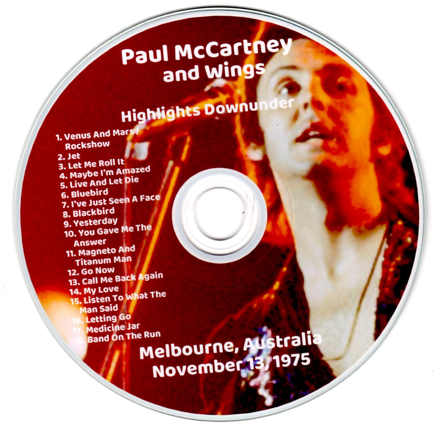 Paul McCartney & Wings: Highlights Downunder - Melbourne, Australia November 13, 1975 Live Concert (1CD) - Image 3
