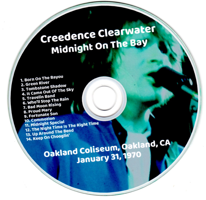 Creedence Clearwater: Midnight On The Bay Oakland Coliseum, Oakland, CA January 31, 1970 Live Concert (1CD) - Image 3