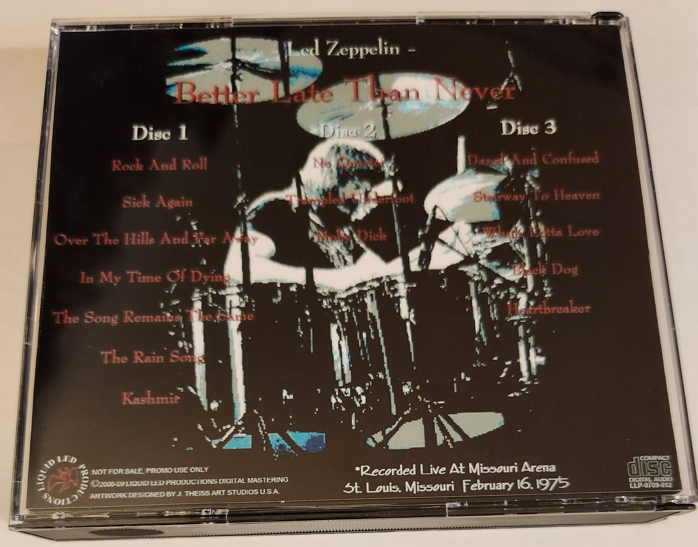 Led Zeppelin: Better Late Than Never - Missouri Arena, St. Louis, MO February 16, 1975 Live Concert (3CD) - Image 2