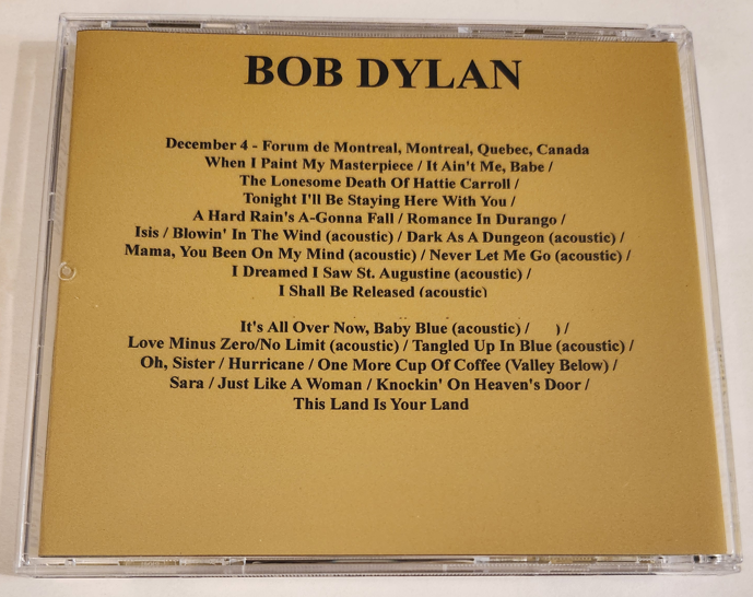 Bob Dylan: Forum De Montreal, Montreal, Canada December 4, 1975 Live Concert (2CD) - Image 2
