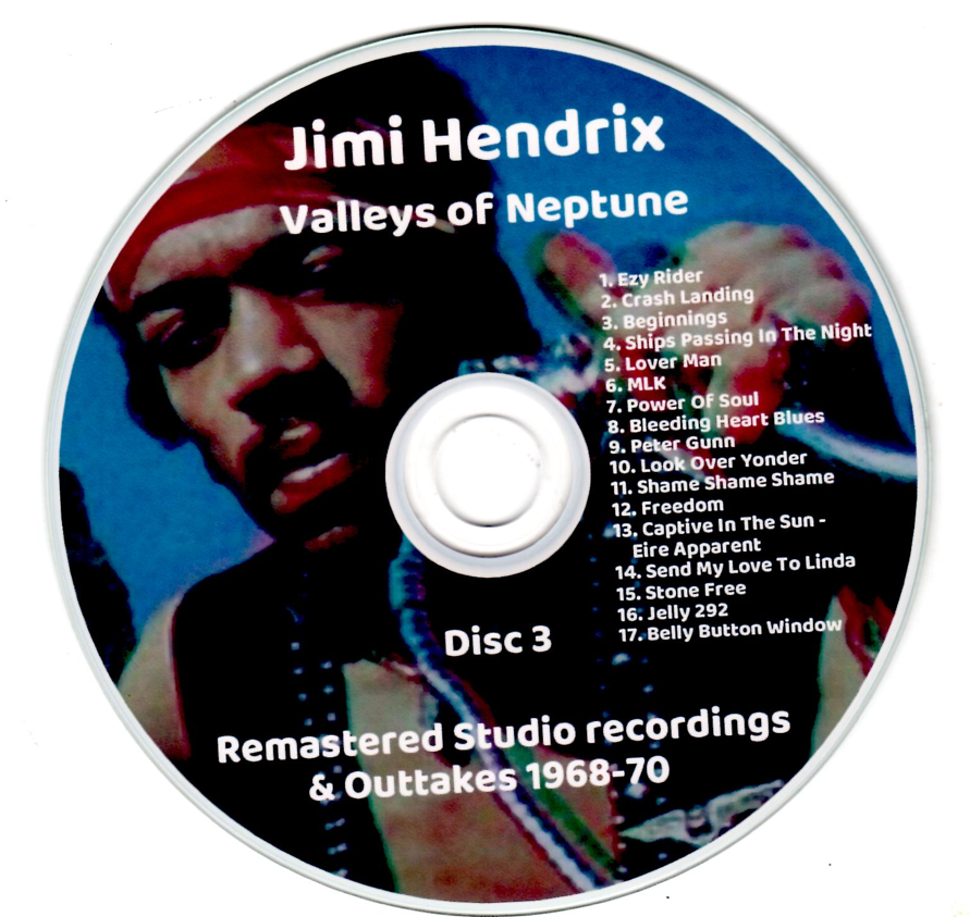 Jimi Hendrix: Valleys of Neptune - Remastered Studio Sessions recordings & Outtakes 1968-70 (2 Double CDs=4CD) - Image 7