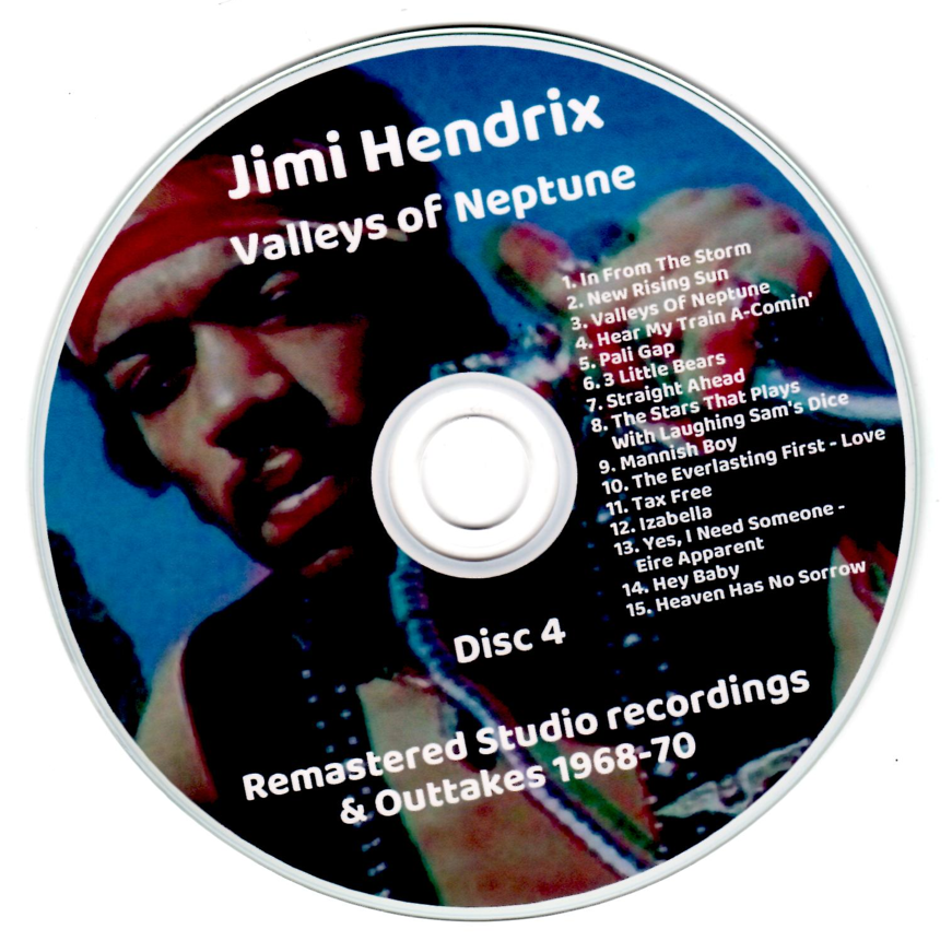 Jimi Hendrix: Valleys of Neptune - Remastered Studio Sessions recordings & Outtakes 1968-70 (2 Double CDs=4CD) - Image 8