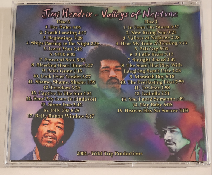 Jimi Hendrix: Valleys of Neptune - Remastered Studio Sessions recordings & Outtakes 1968-70 (2 Double CDs=4CD) - Image 6