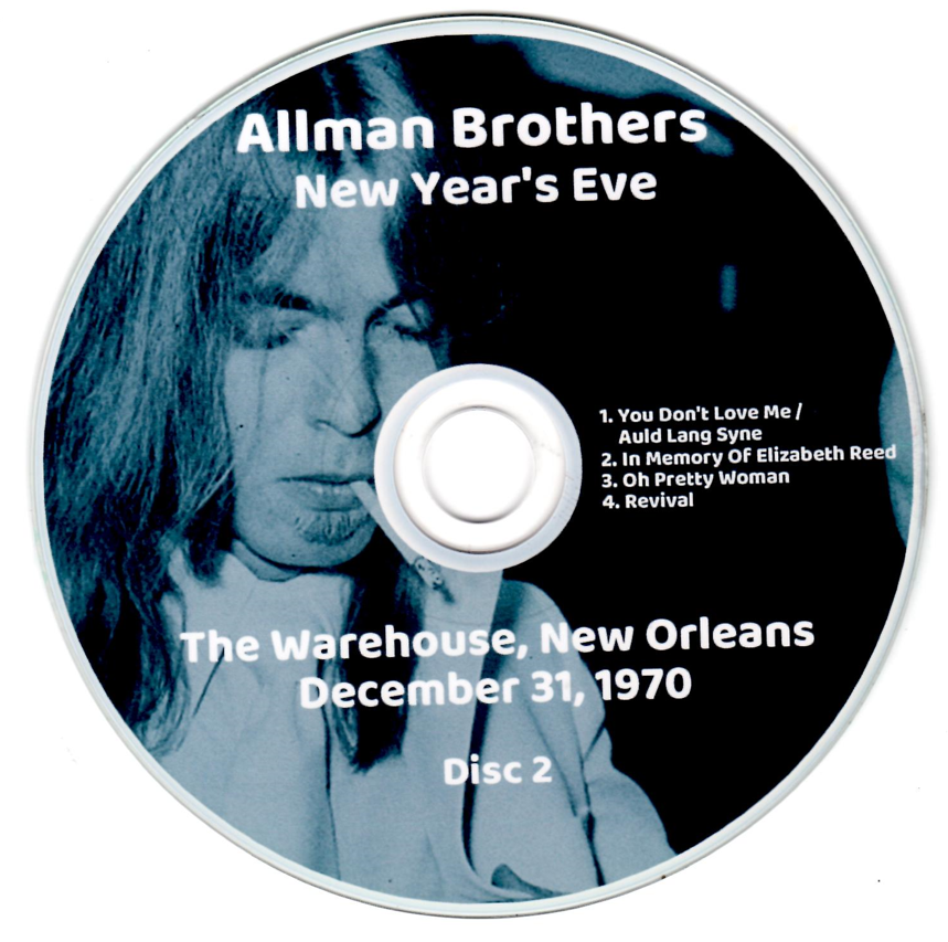 Allman Brothers: New Year's Eve - The Warehouse, New Orleans December 31, 1970 (Live Concert (3CD) - Image 4