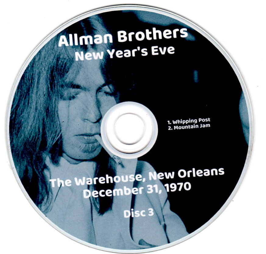 Allman Brothers: New Year's Eve - The Warehouse, New Orleans December 31, 1970 (Live Concert (3CD) - Image 5