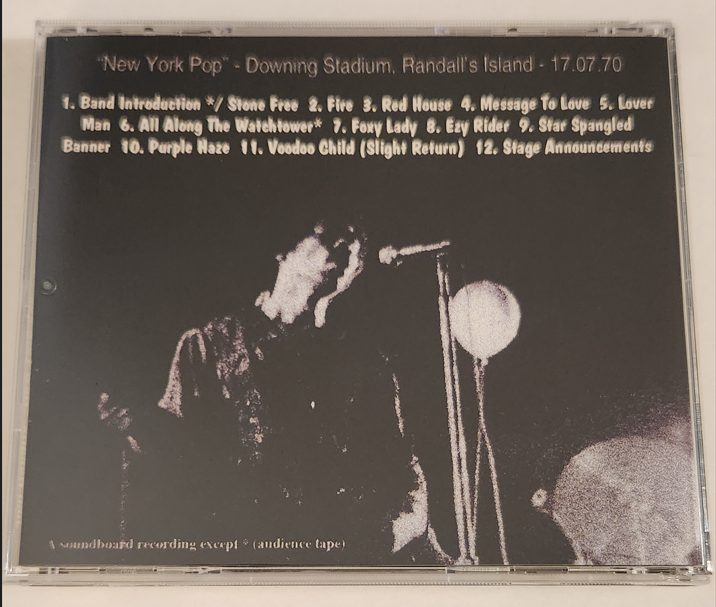 Jimi Hendrix: New York Pop, Downing Stadium, Randall's Island, NY July 17, 1970 Live Concert (1CD) - Image 2
