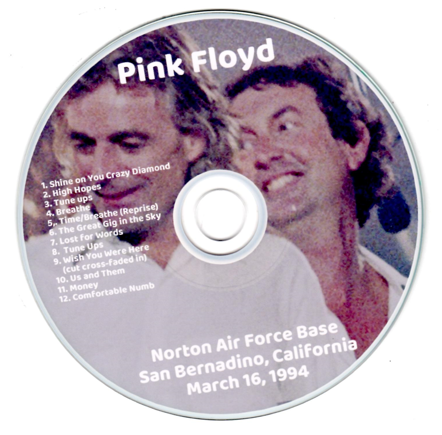 Pink Floyd: Norton Air Force Base San Bernadino, California March 16, 1994 Live Concert (1CD) - Image 3