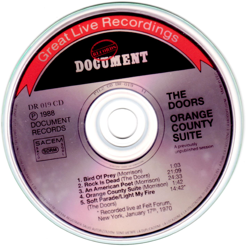 The Doors: Orange County Suite - Studio Outtakes, Demos, Rehearsals (1CD) - Image 3